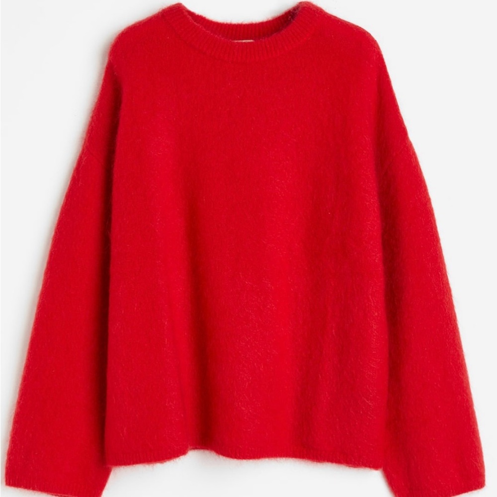 HM Red Mohair Premium Sweater